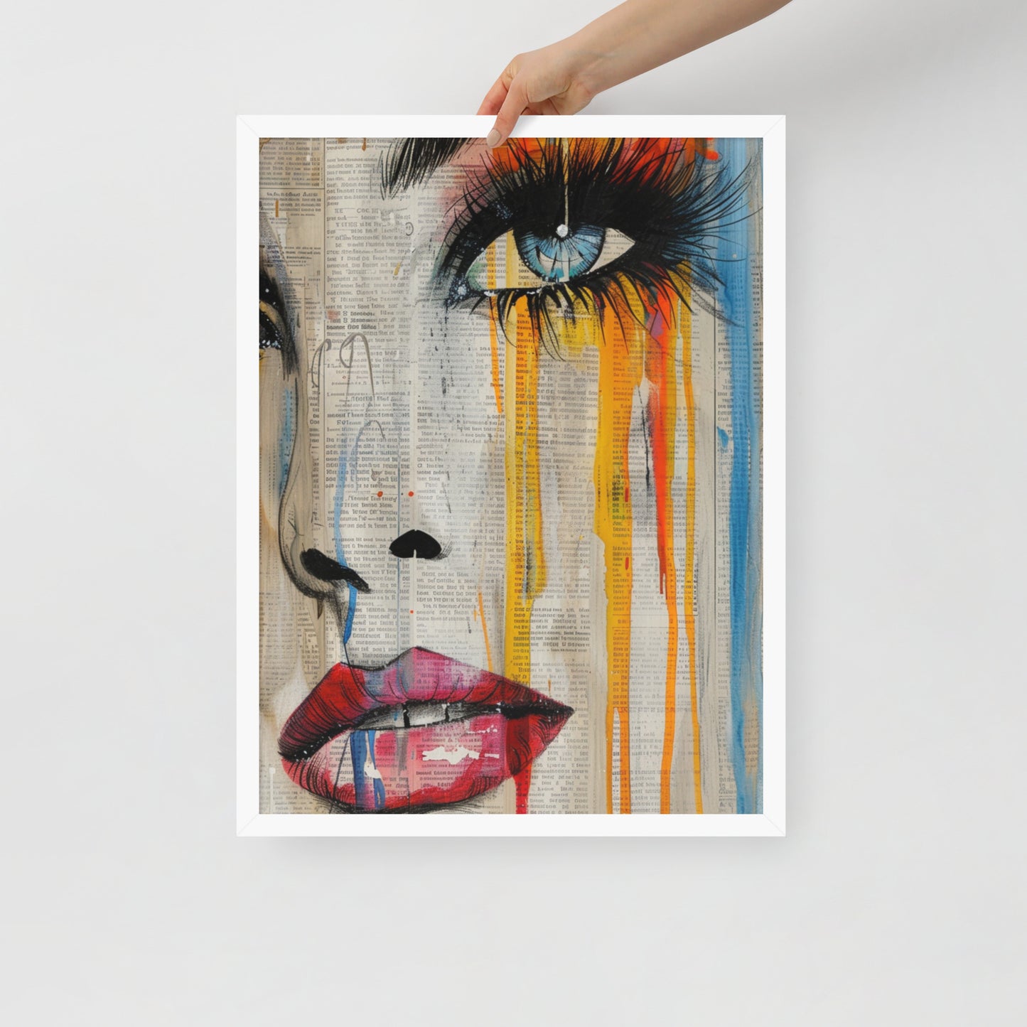 Abstract Portrait Framed Poster