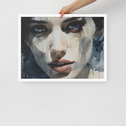 Abstract Portrait Framed Poster