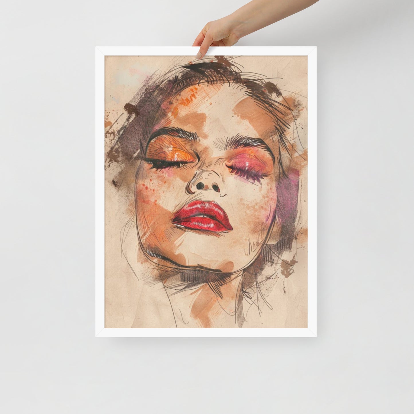 Abstract Portrait Framed Poster