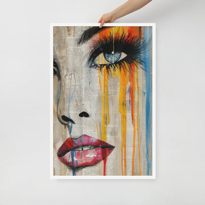 Abstract Portrait Framed Poster