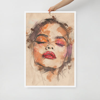 Abstract Portrait Framed Poster