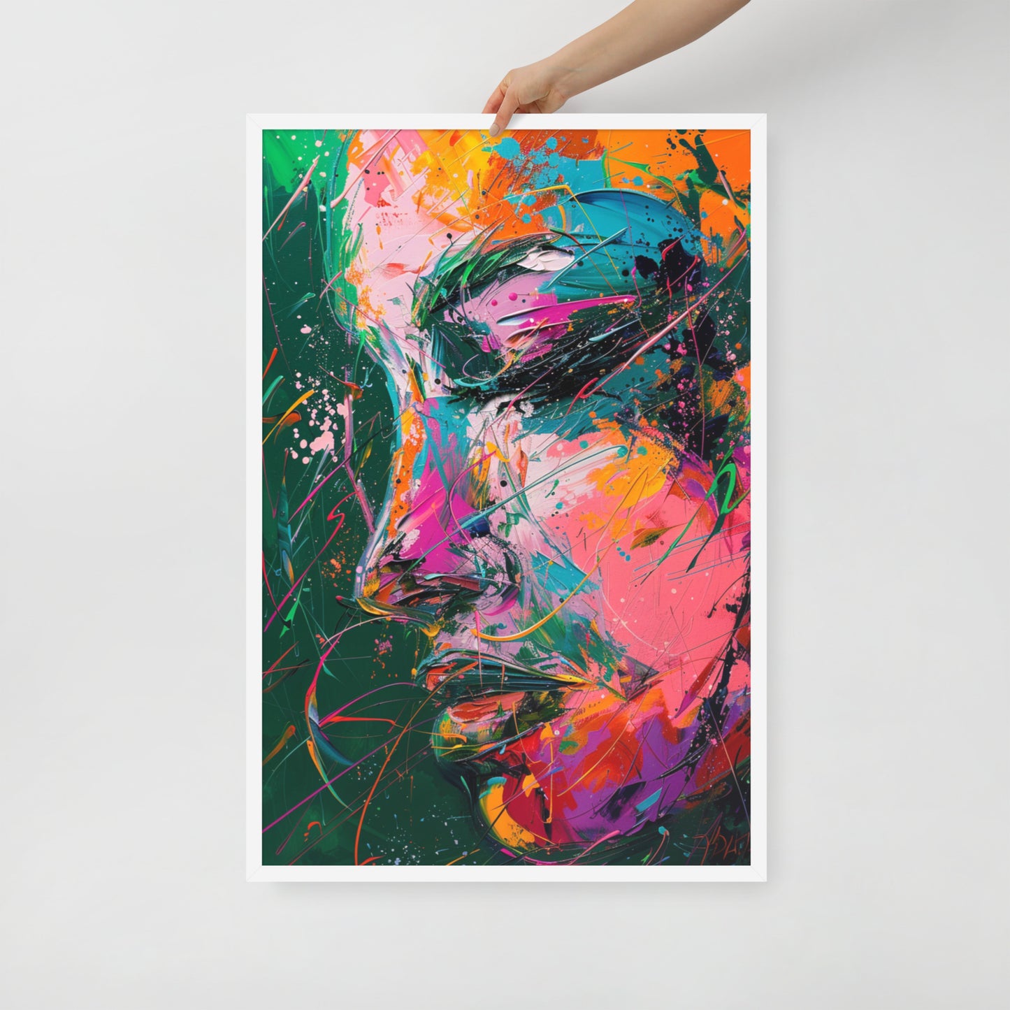 Abstract Portrait Framed Poster