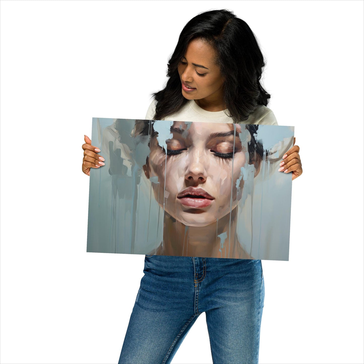 Abstract Portrait Poster