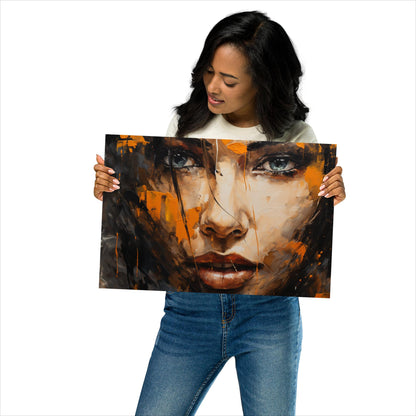 Abstract Portrait Poster