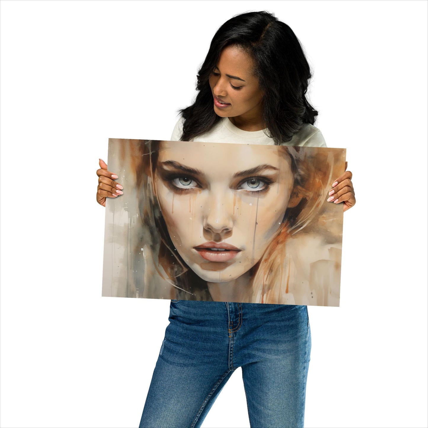 Abstract Portrait Poster