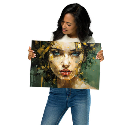 Abstract Portrait Poster