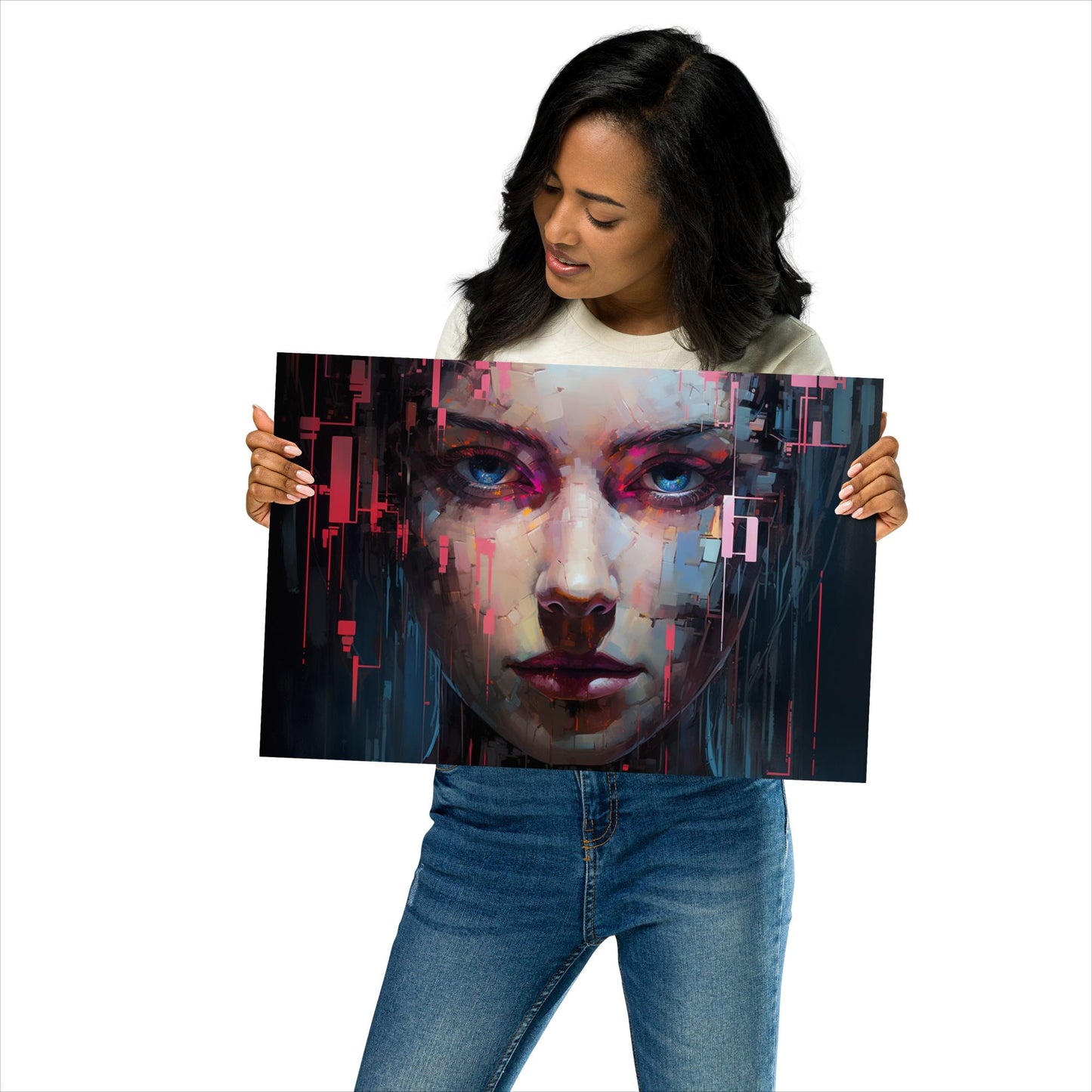 Abstract Portrait Poster