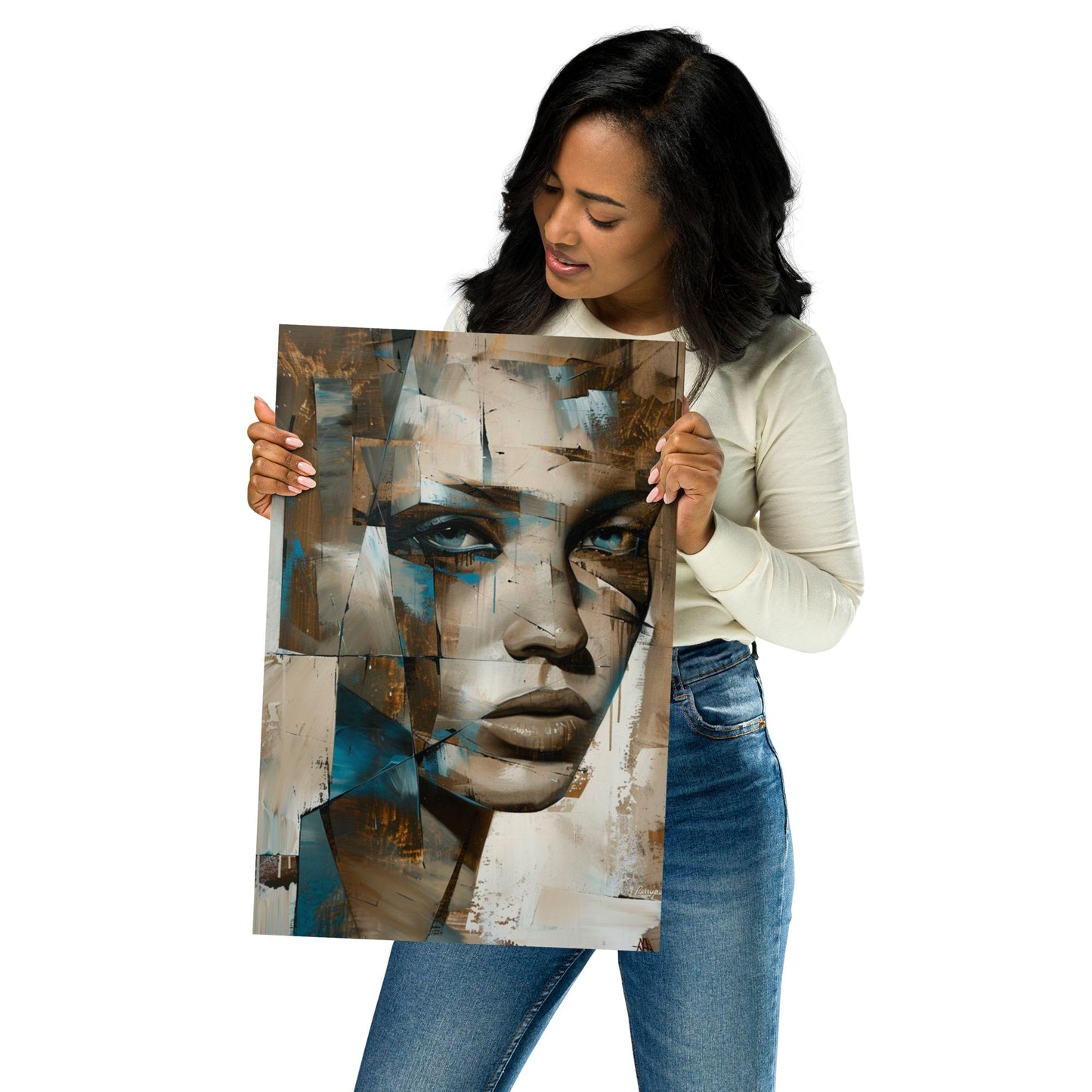 Abstract Portrait Poster