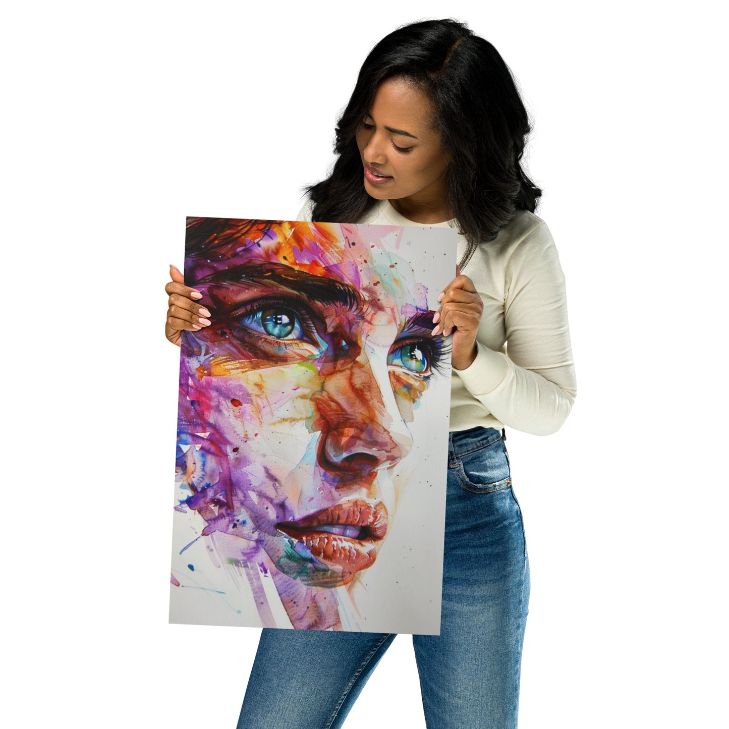 Abstract Portrait Poster