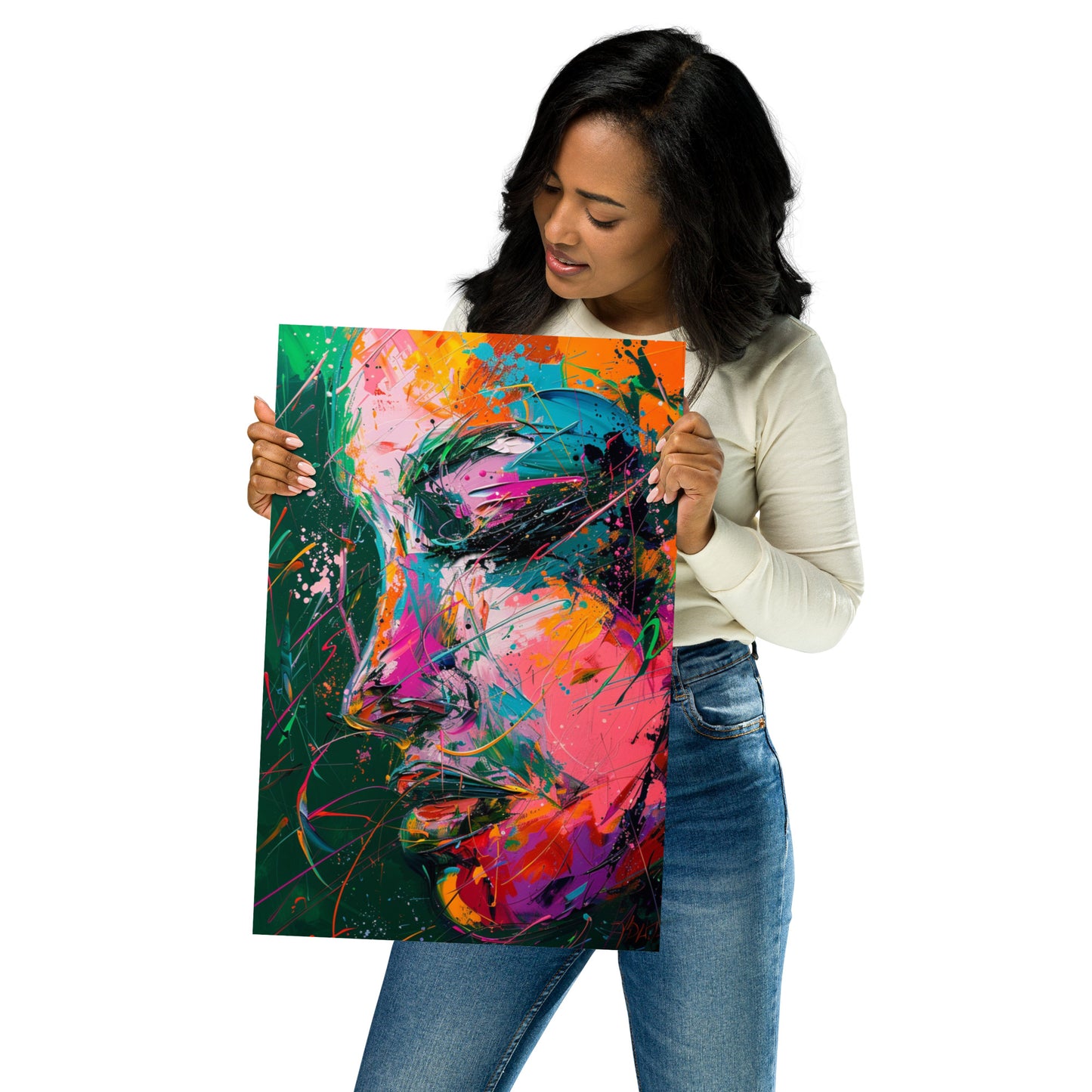 Abstract Portrait Poster