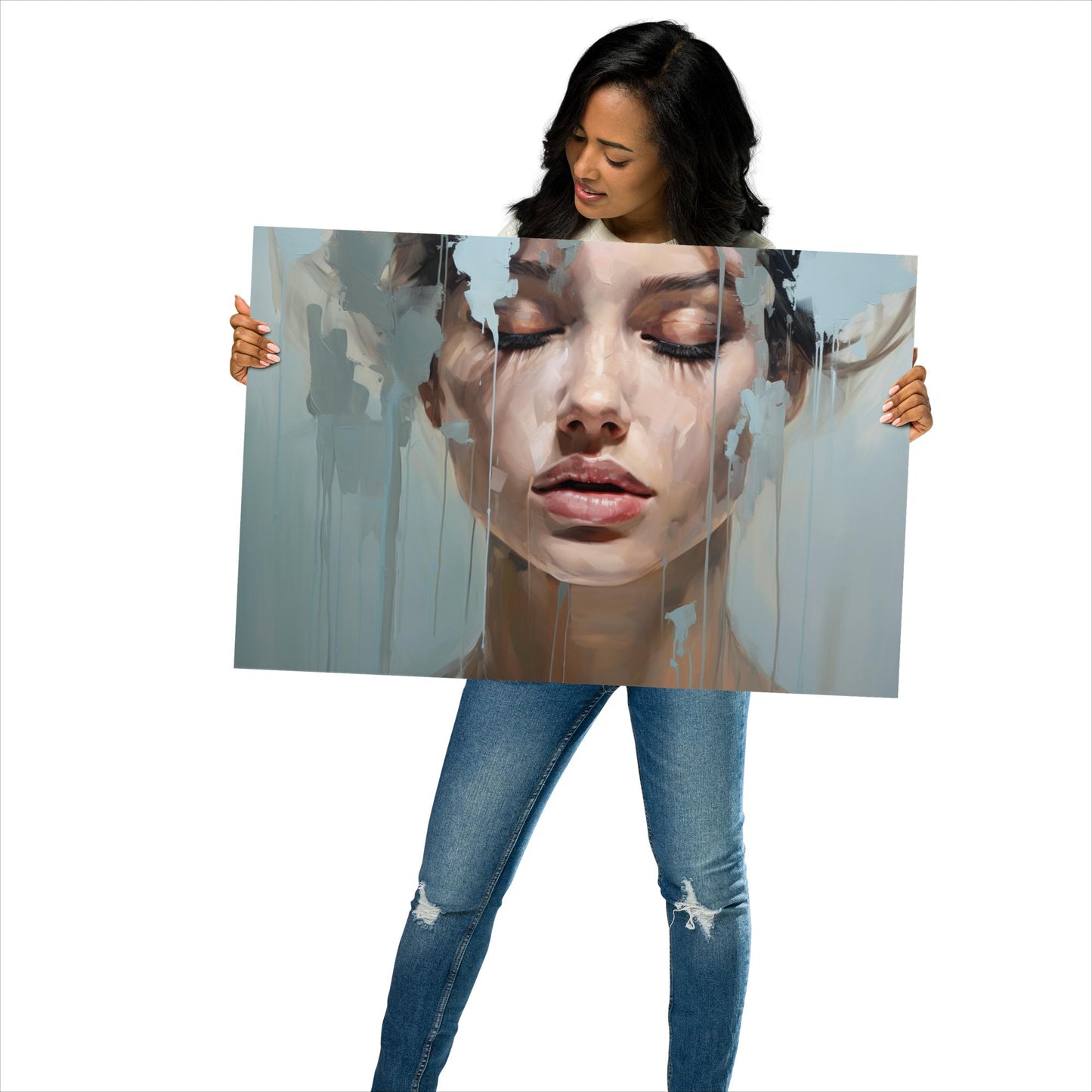 Abstract Portrait Poster