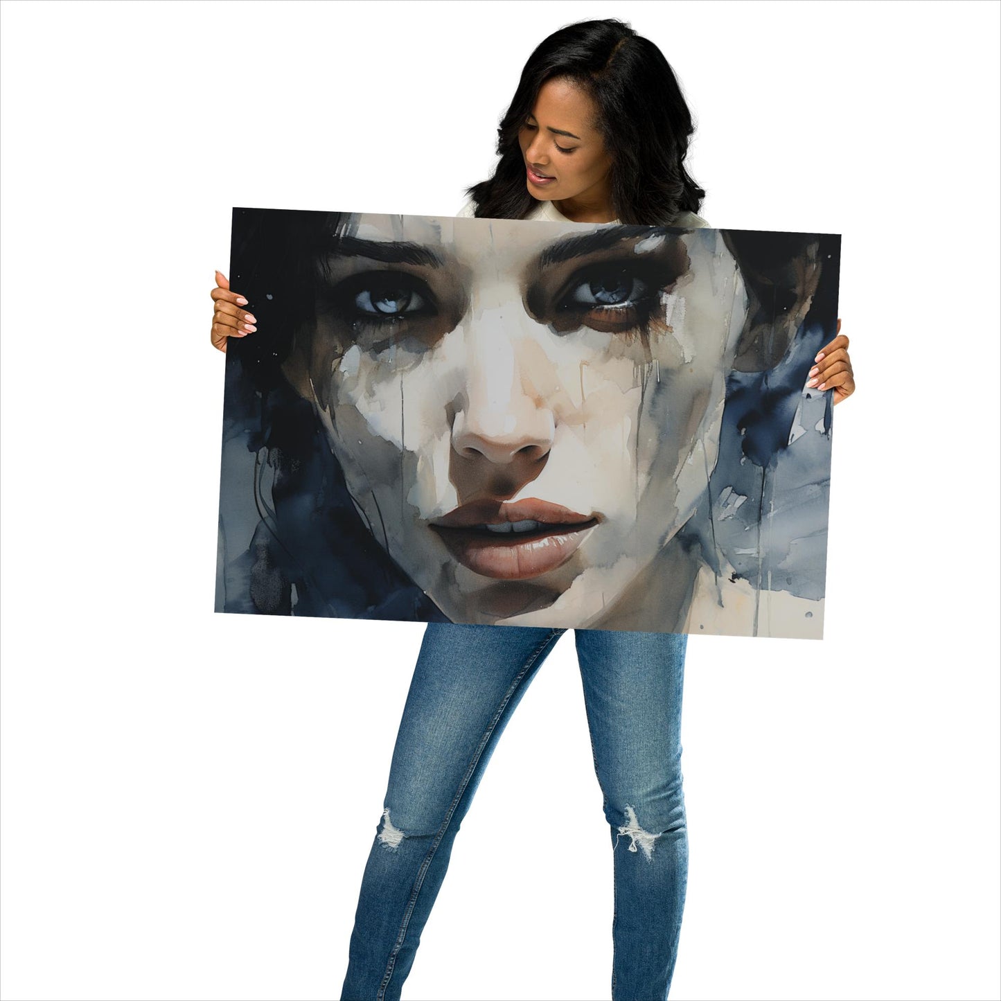 Abstract Portrait Poster