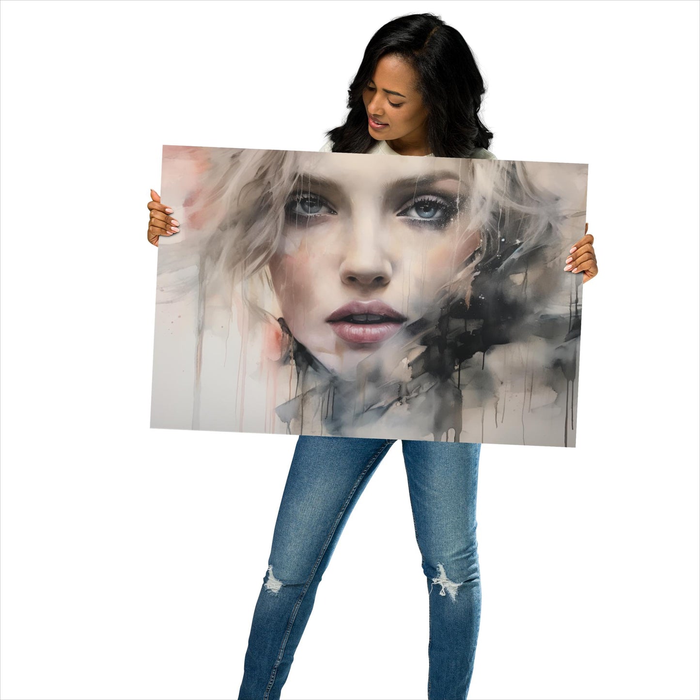 Abstract Portrait Poster