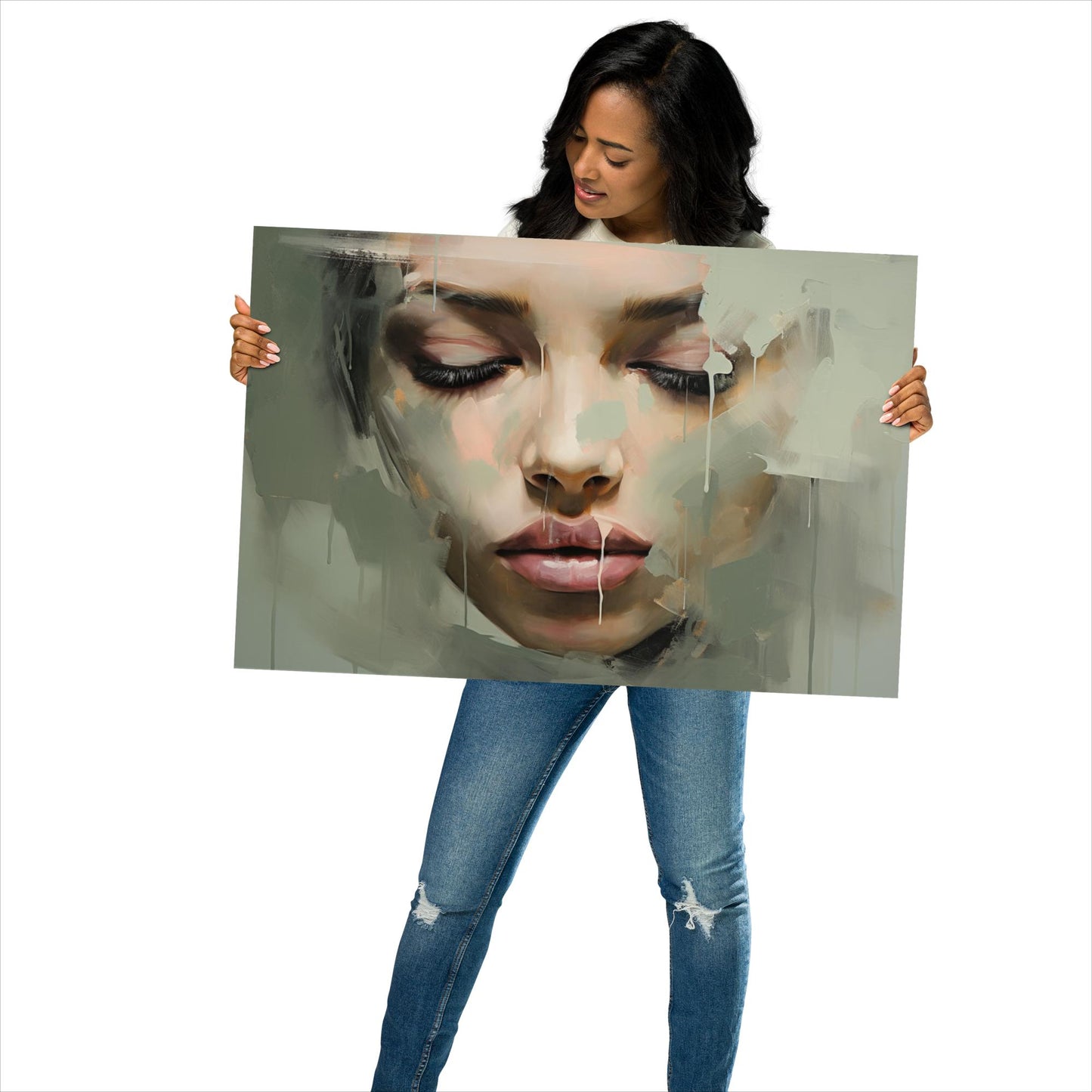 Abstract Portrait Poster