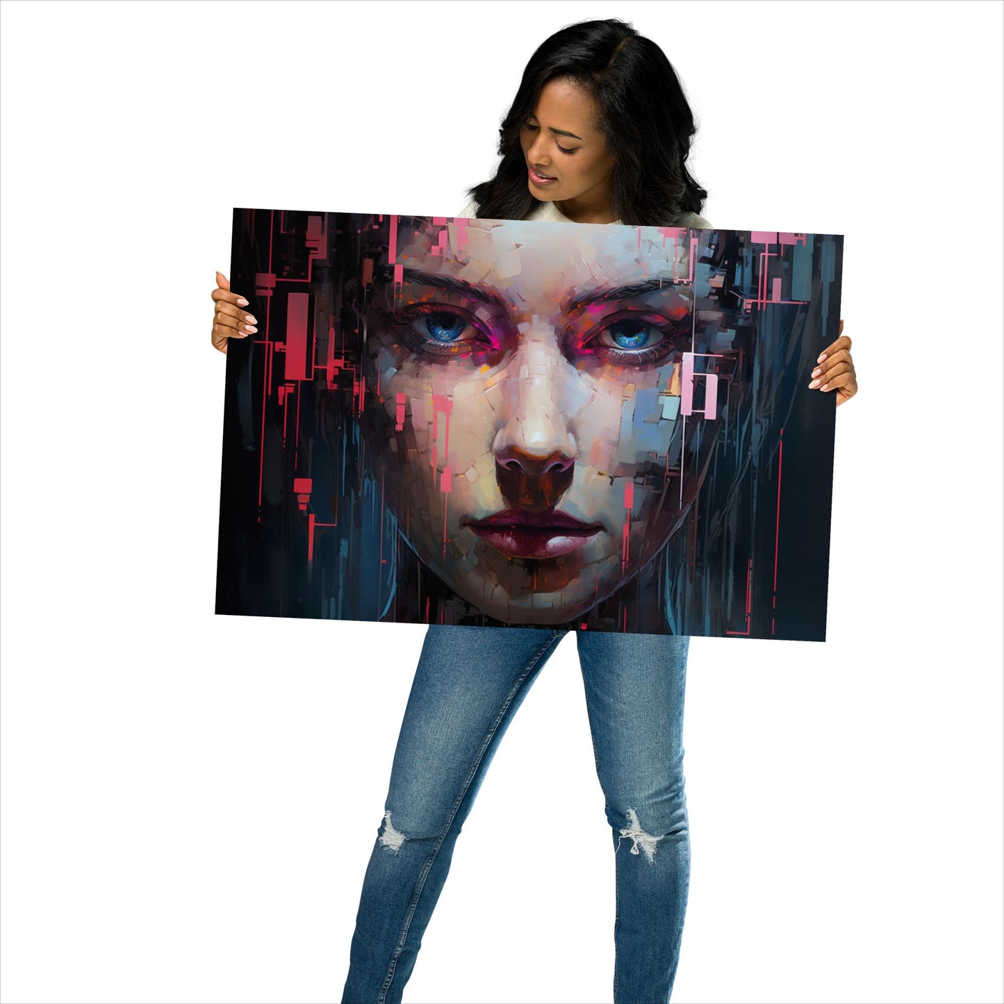 Abstract Portrait Poster