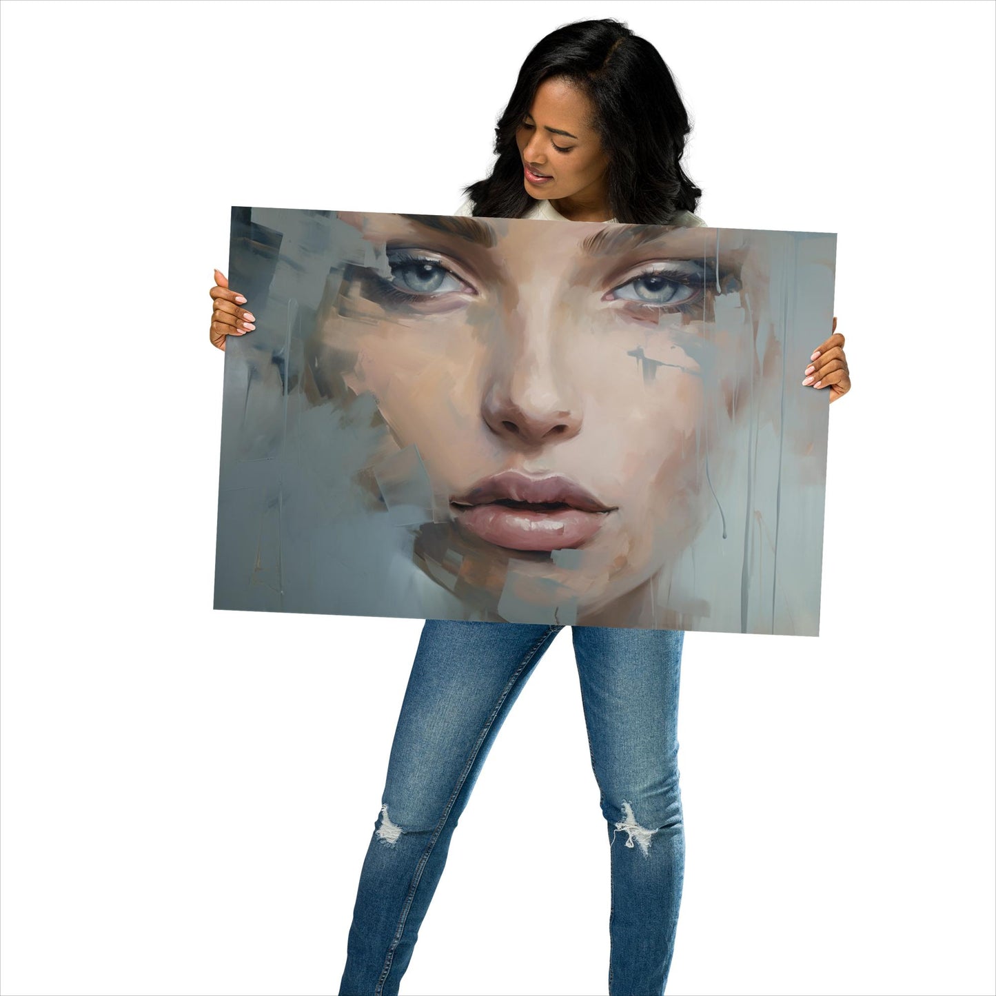 Abstract Portrait Poster