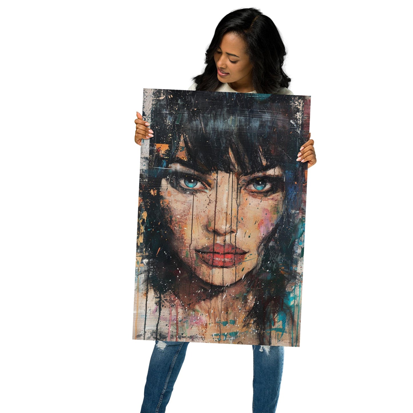 Abstract Portrait Poster