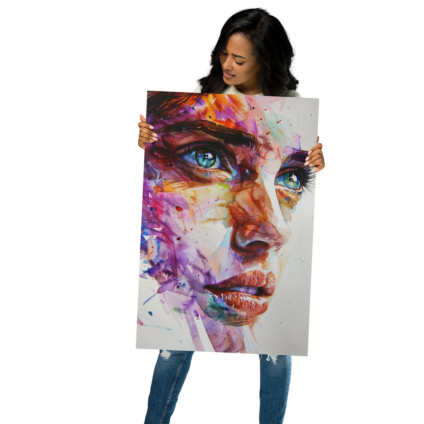 Abstract Portrait Poster