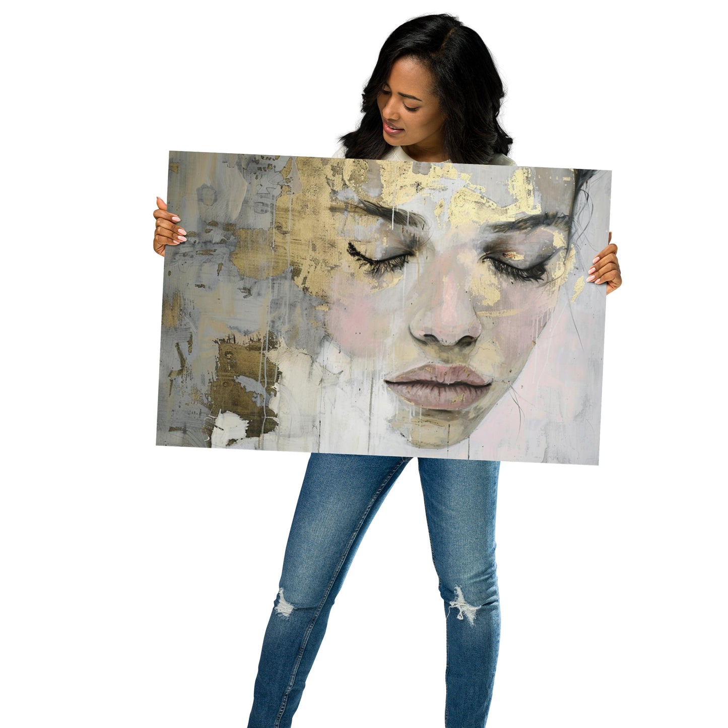 Abstract Portrait Poster