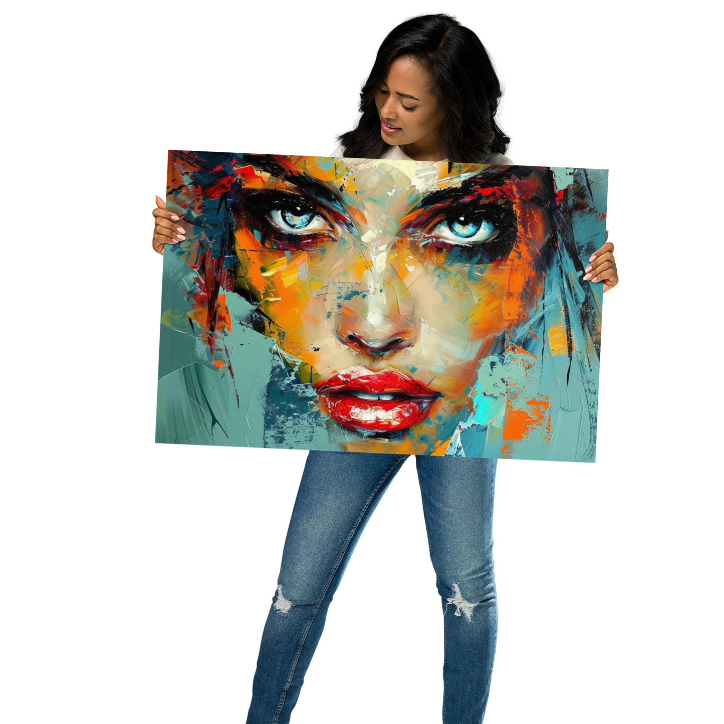 Abstract Portrait Poster