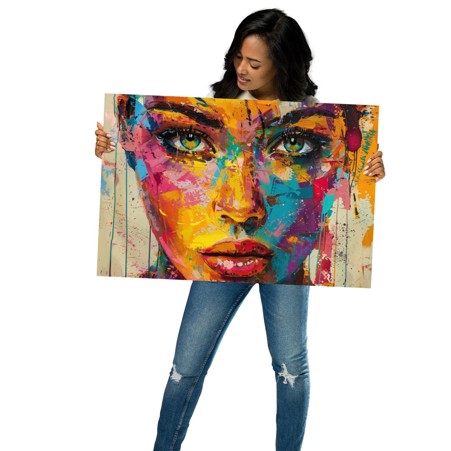 Abstract Portrait Poster