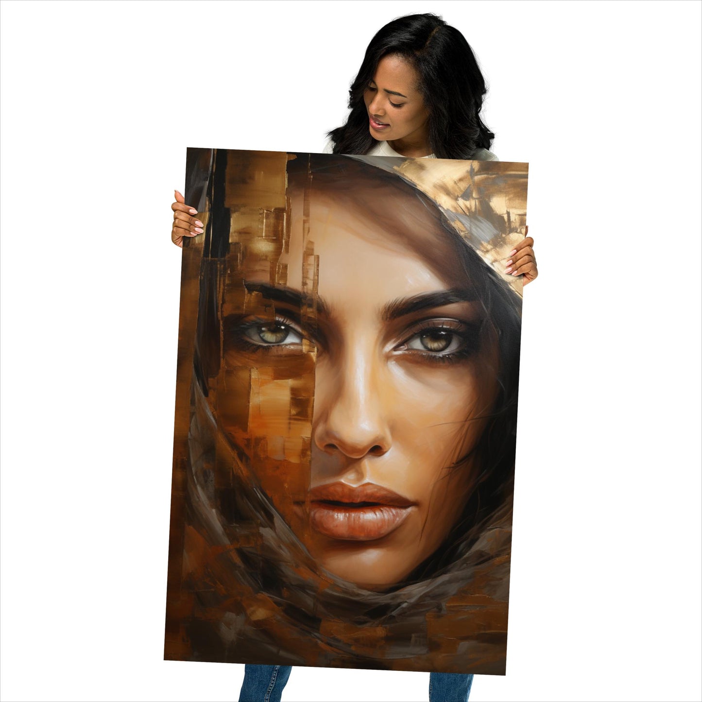 Abstract Portrait Poster