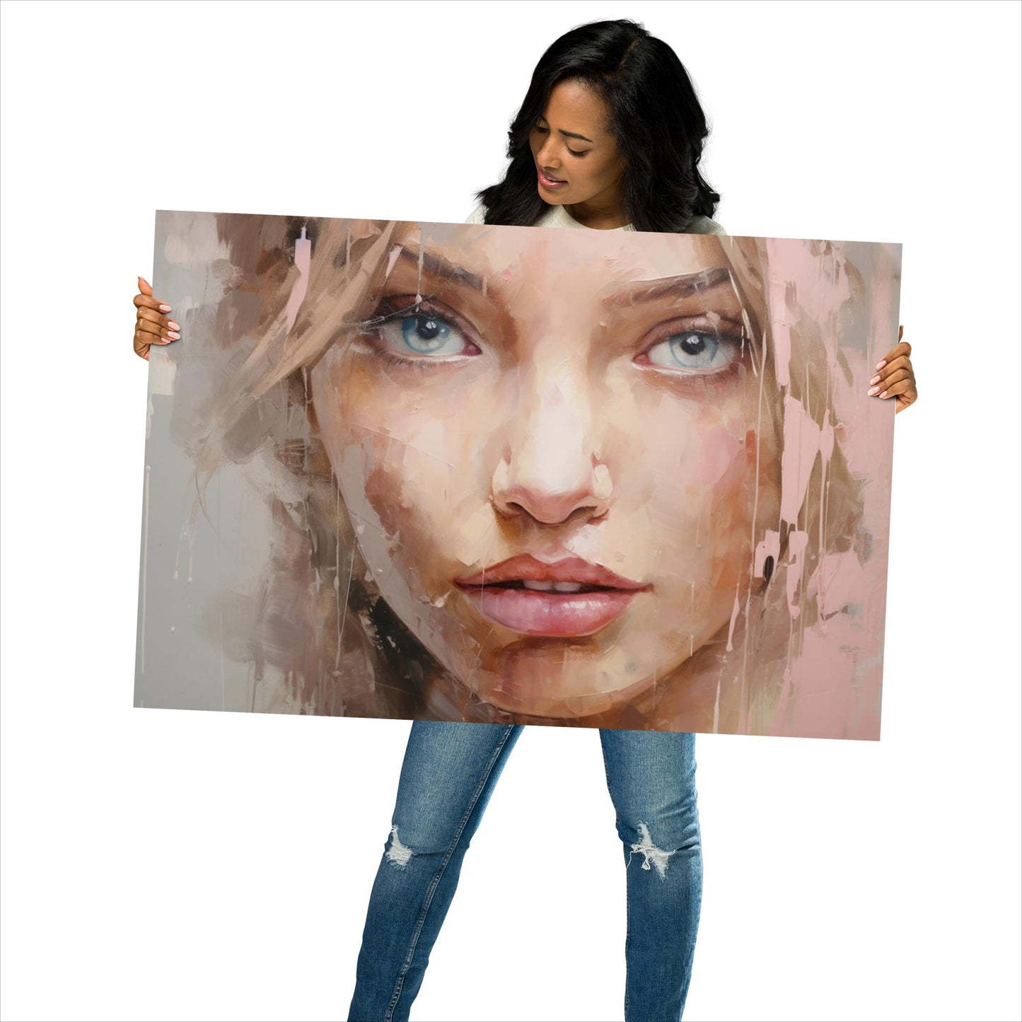 Abstract Portrait Poster