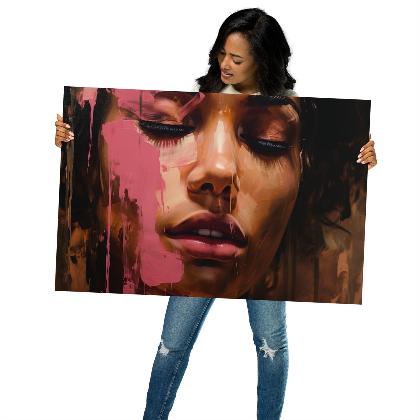 Abstract Portrait Poster