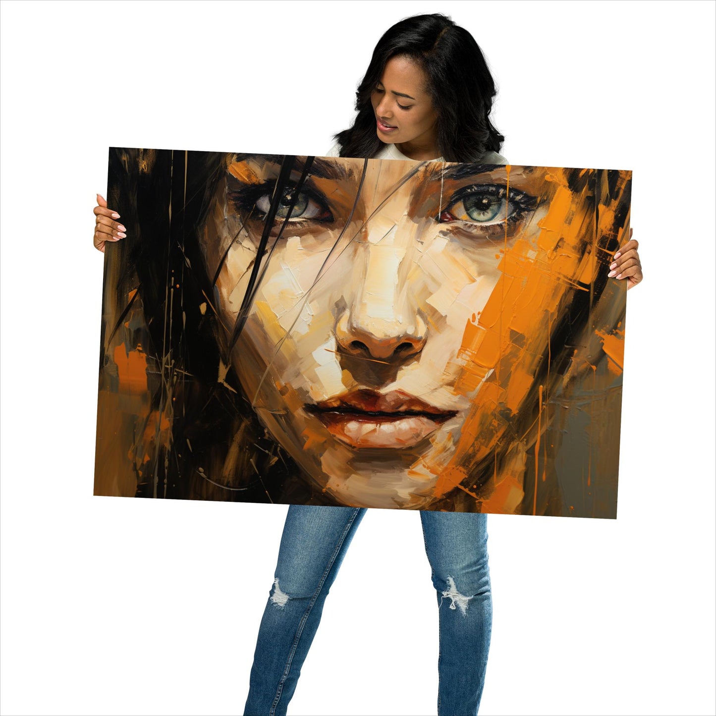 Abstract Portrait Poster