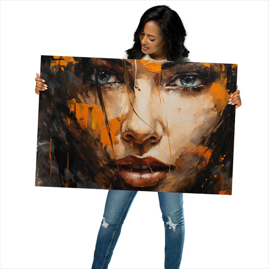 Abstract Portrait Poster