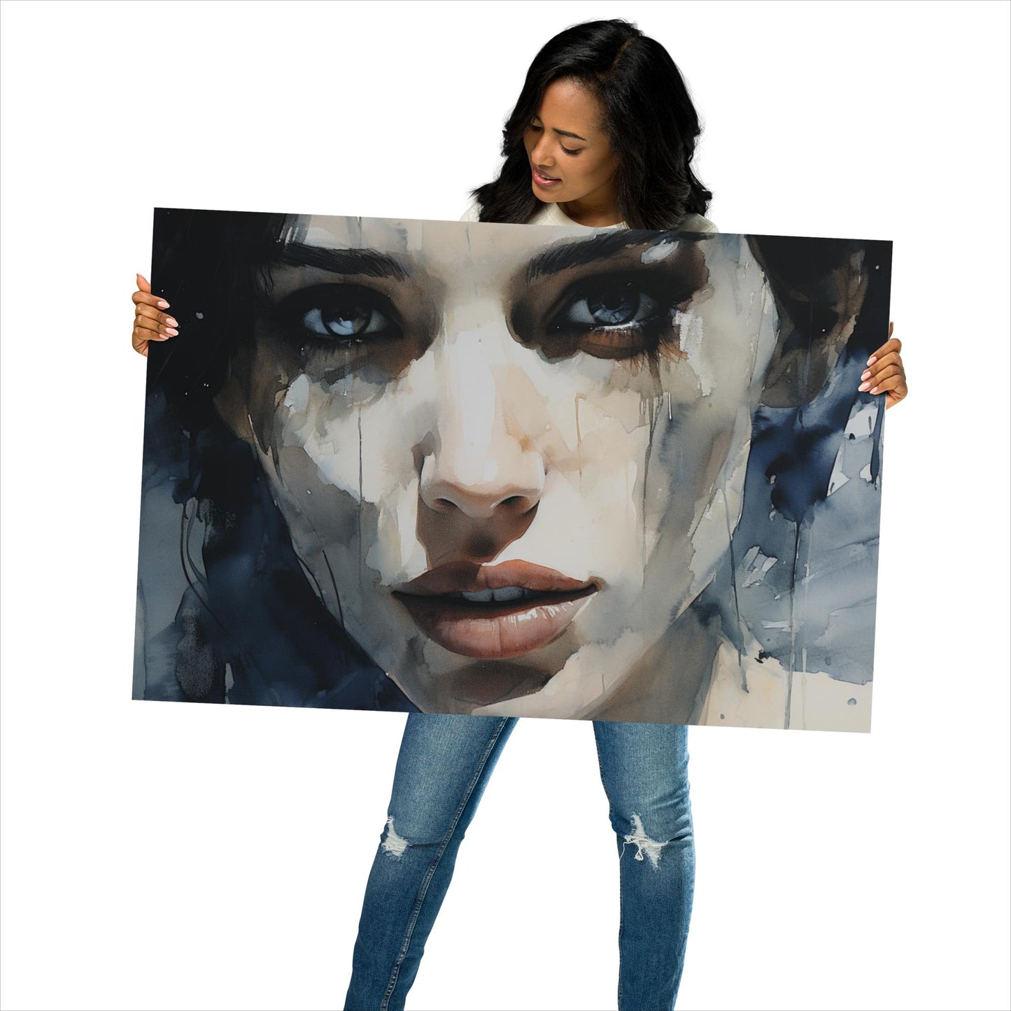 Abstract Portrait Poster