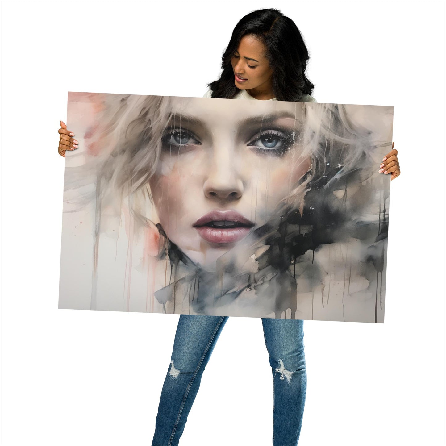 Abstract Portrait Poster