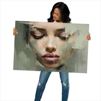 Abstract Portrait Poster