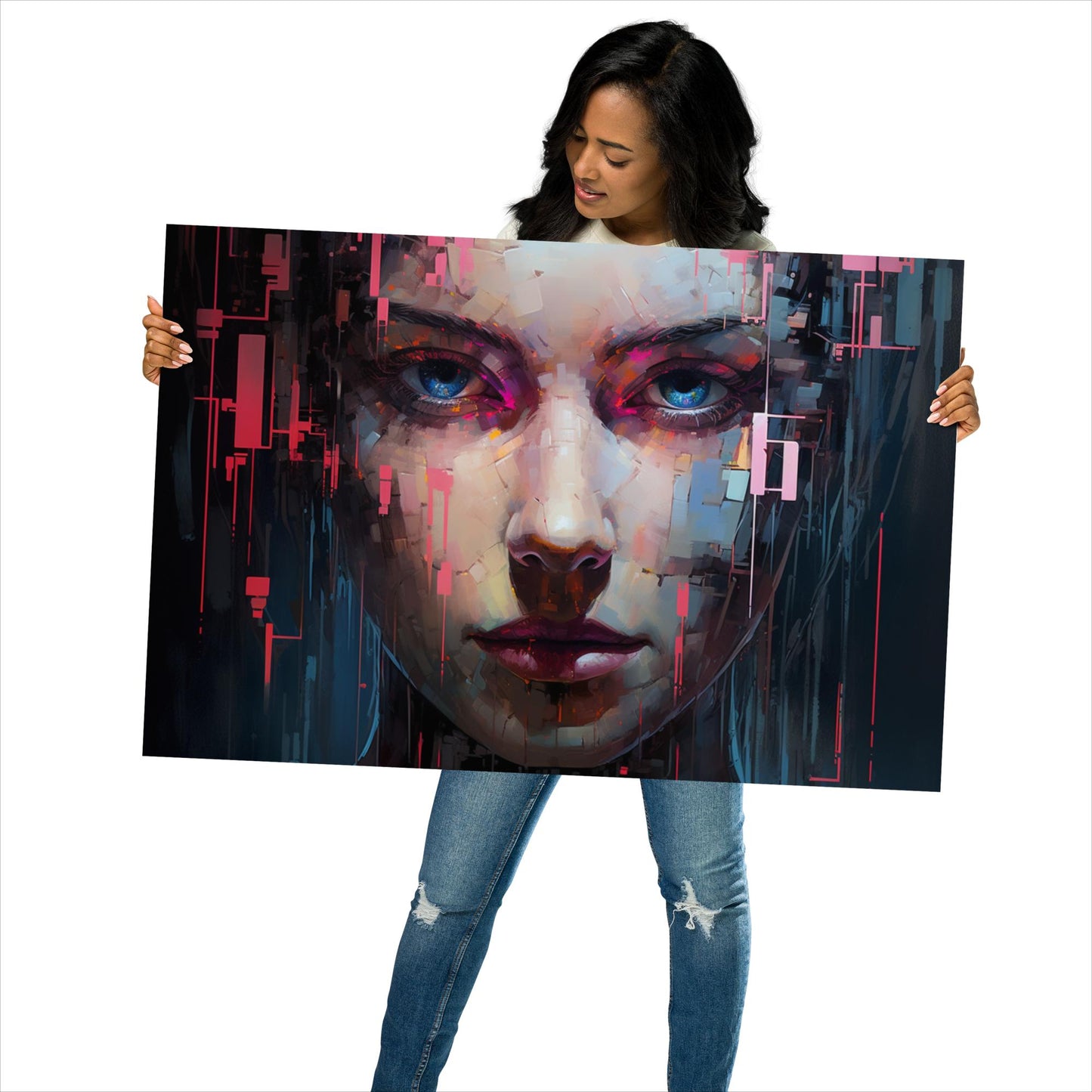 Abstract Portrait Poster