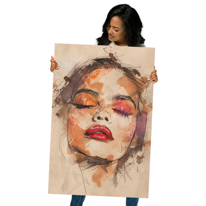 Abstract Portrait Poster