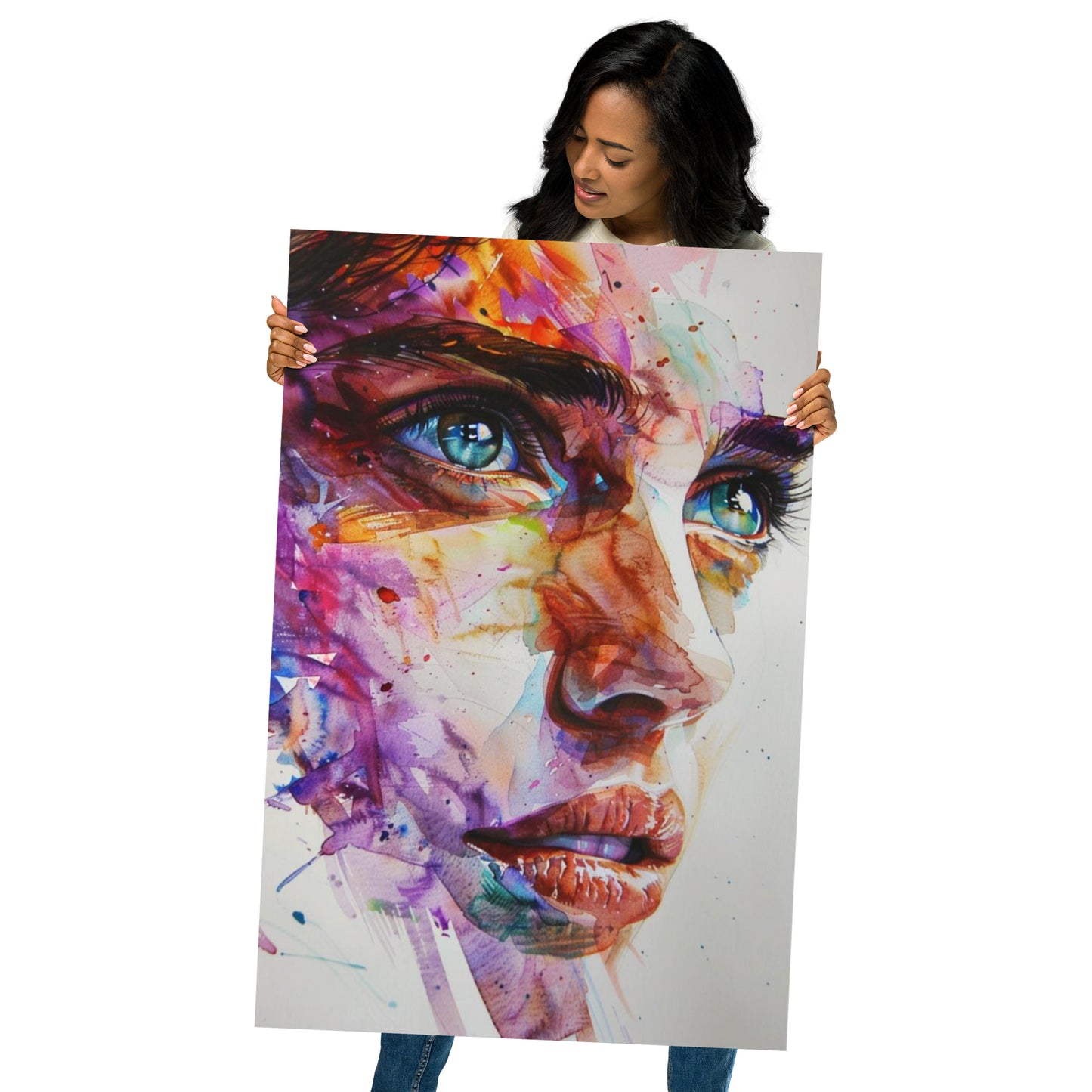 Abstract Portrait Poster