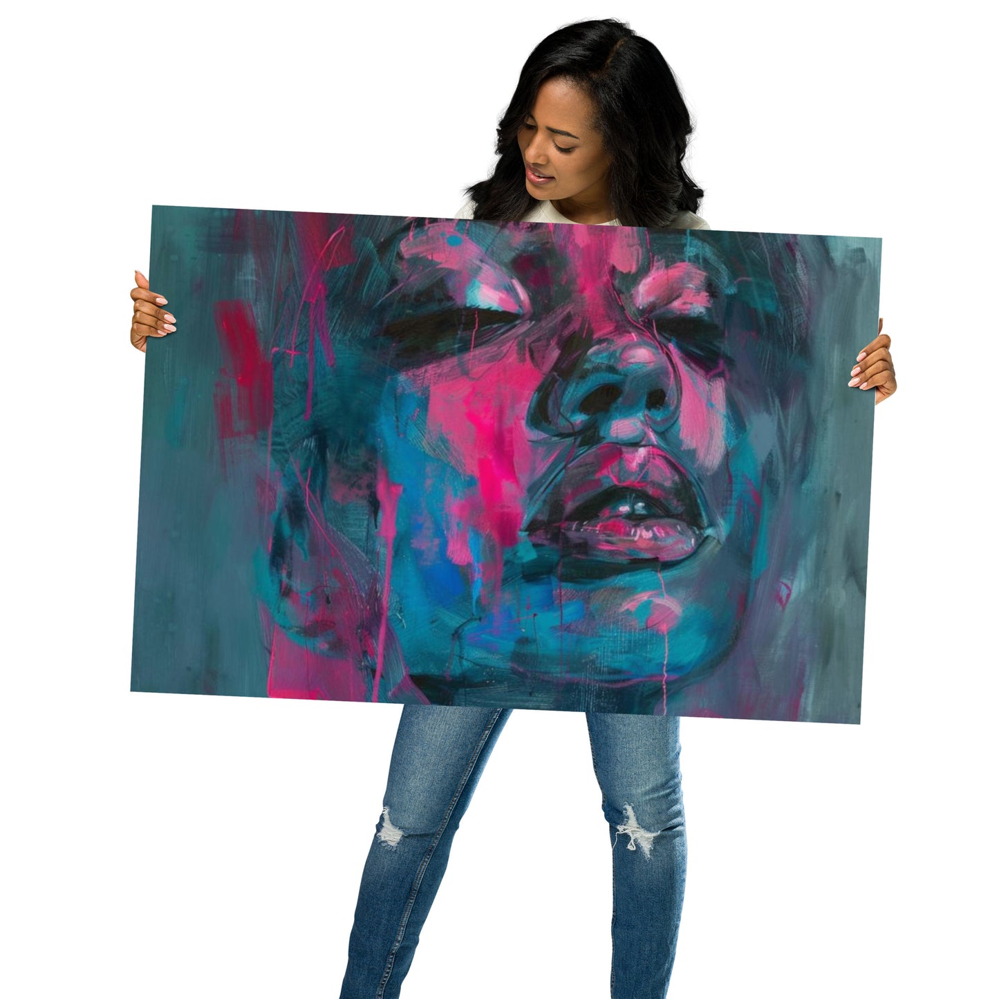 Abstract Portrait Poster