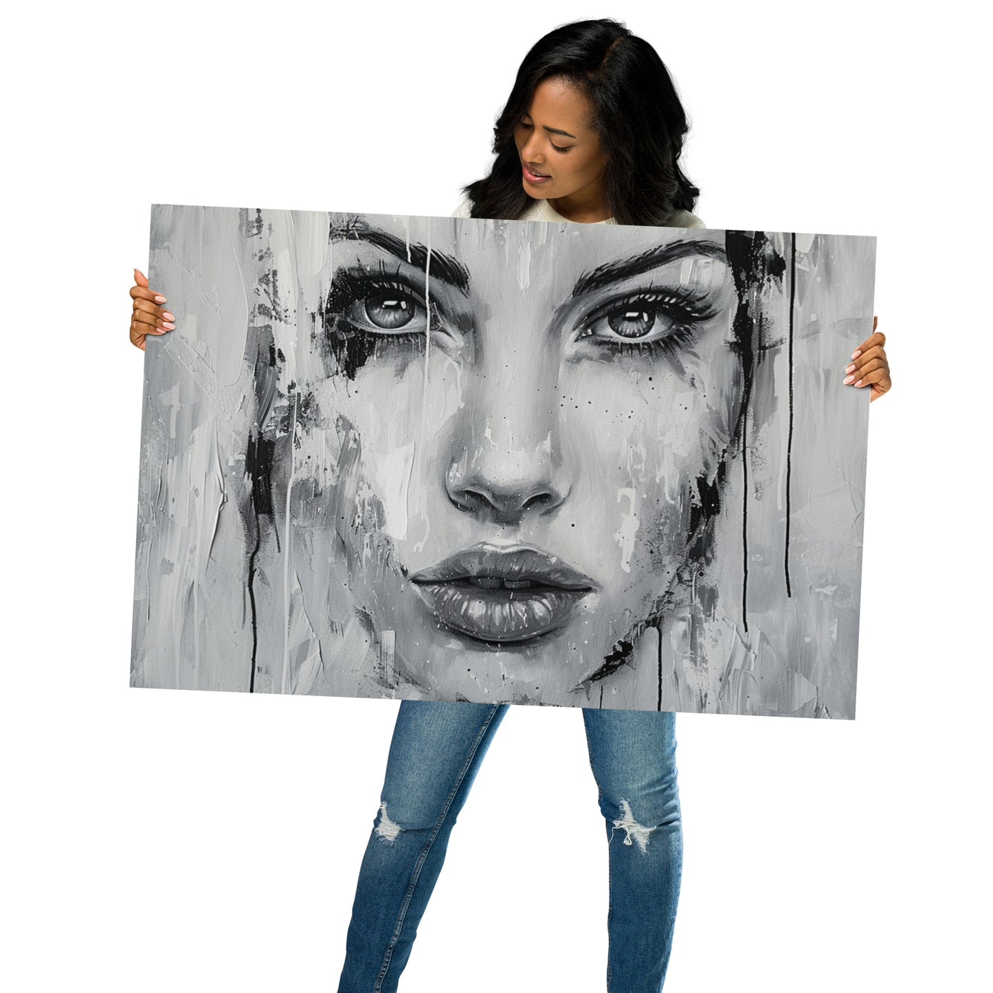 Abstract Portrait Poster