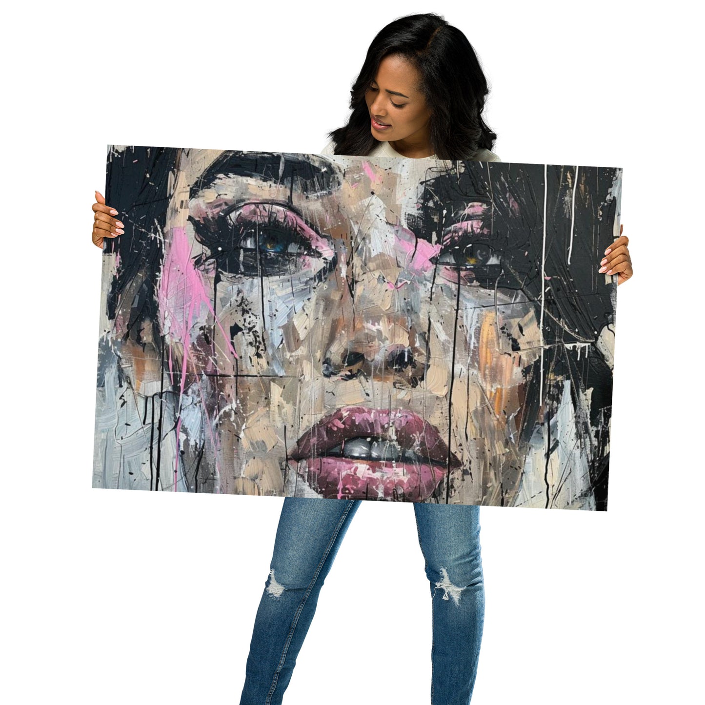 Abstract Portrait Poster