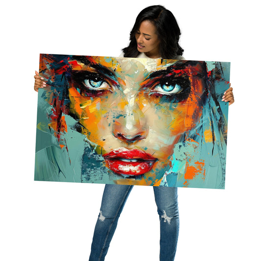 Abstract Portrait Poster