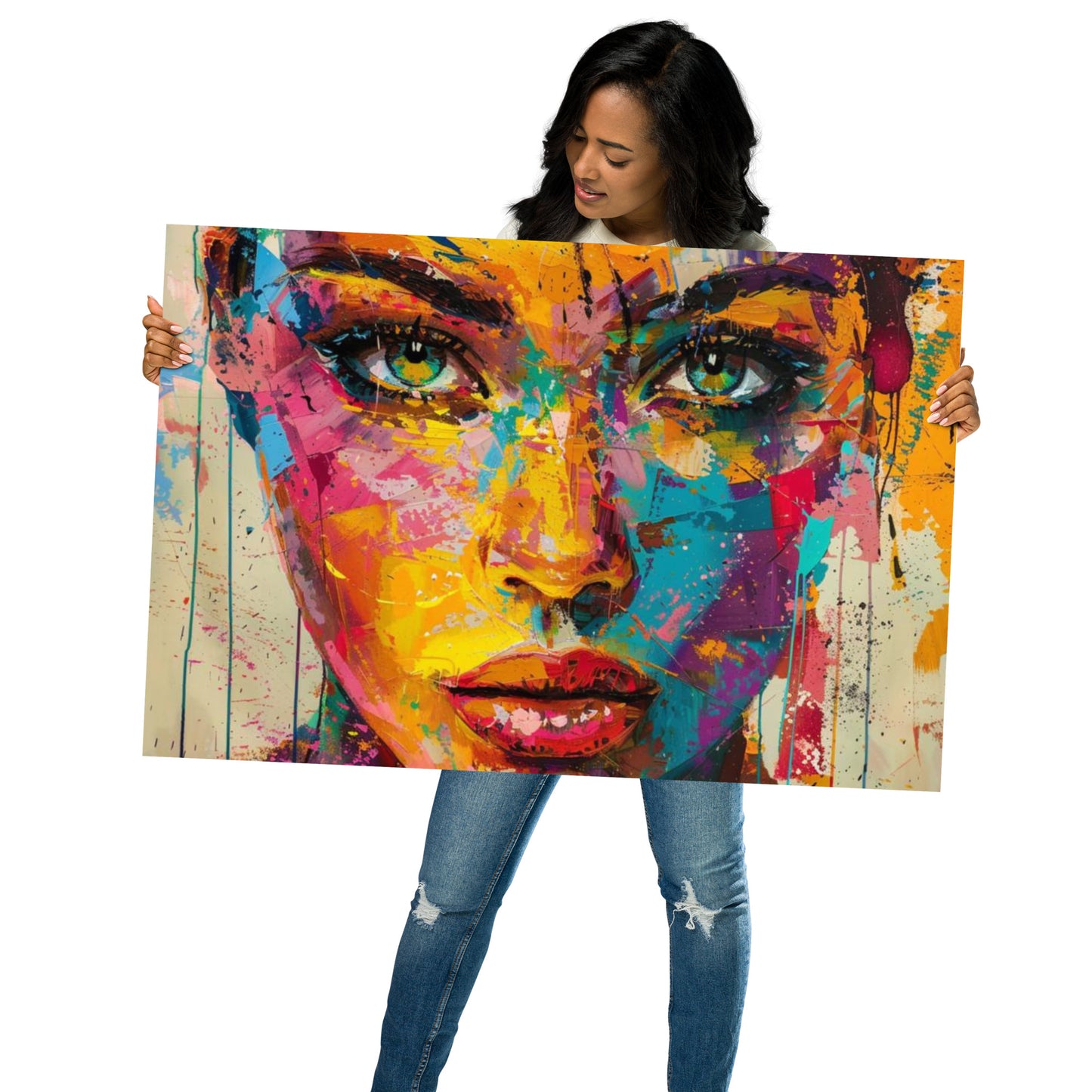 Abstract Portrait Poster