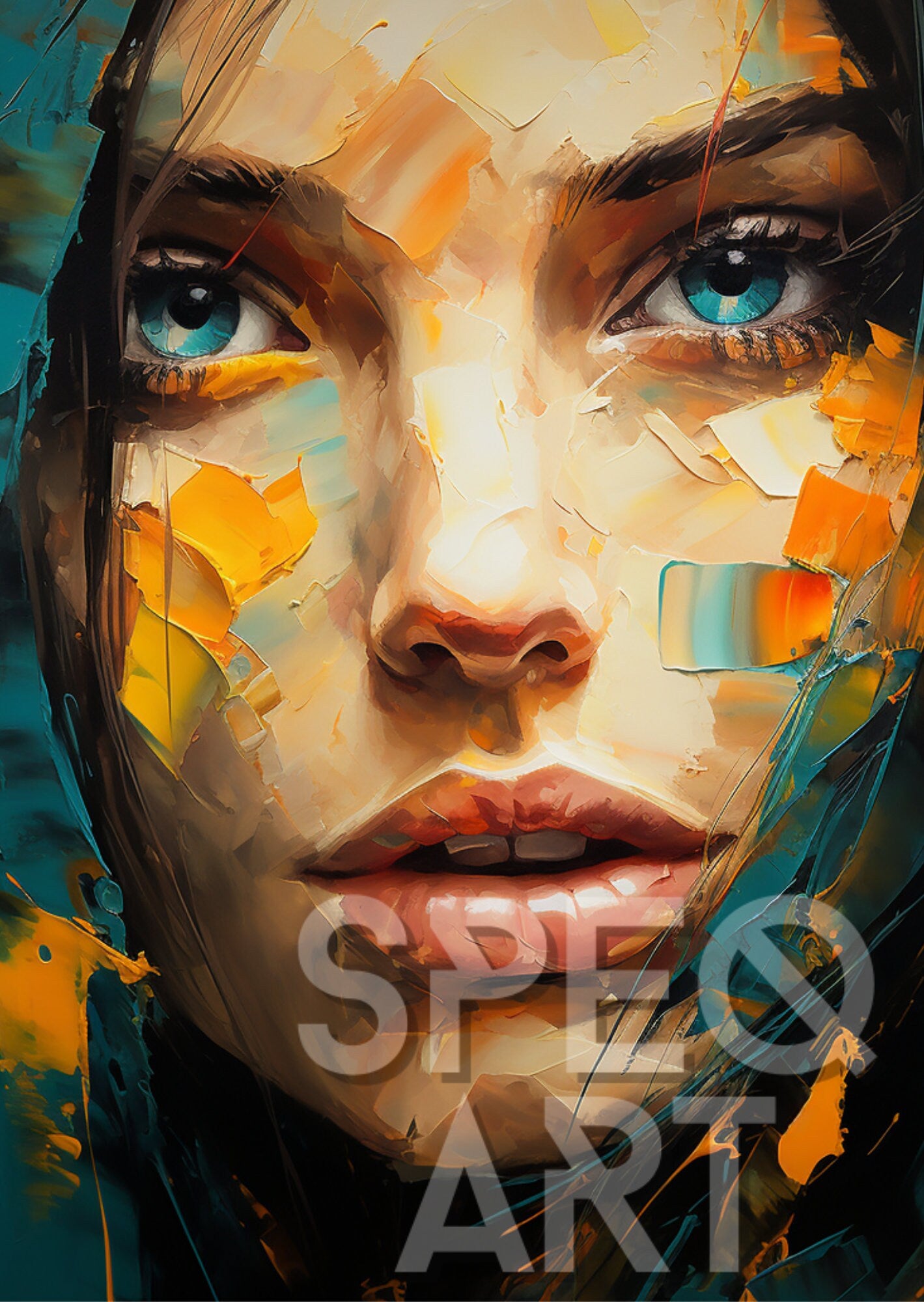 Abstract Portrait: Digital Download