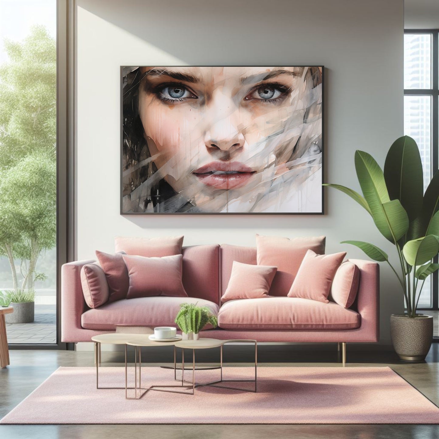 Abstract Portrait Canvas