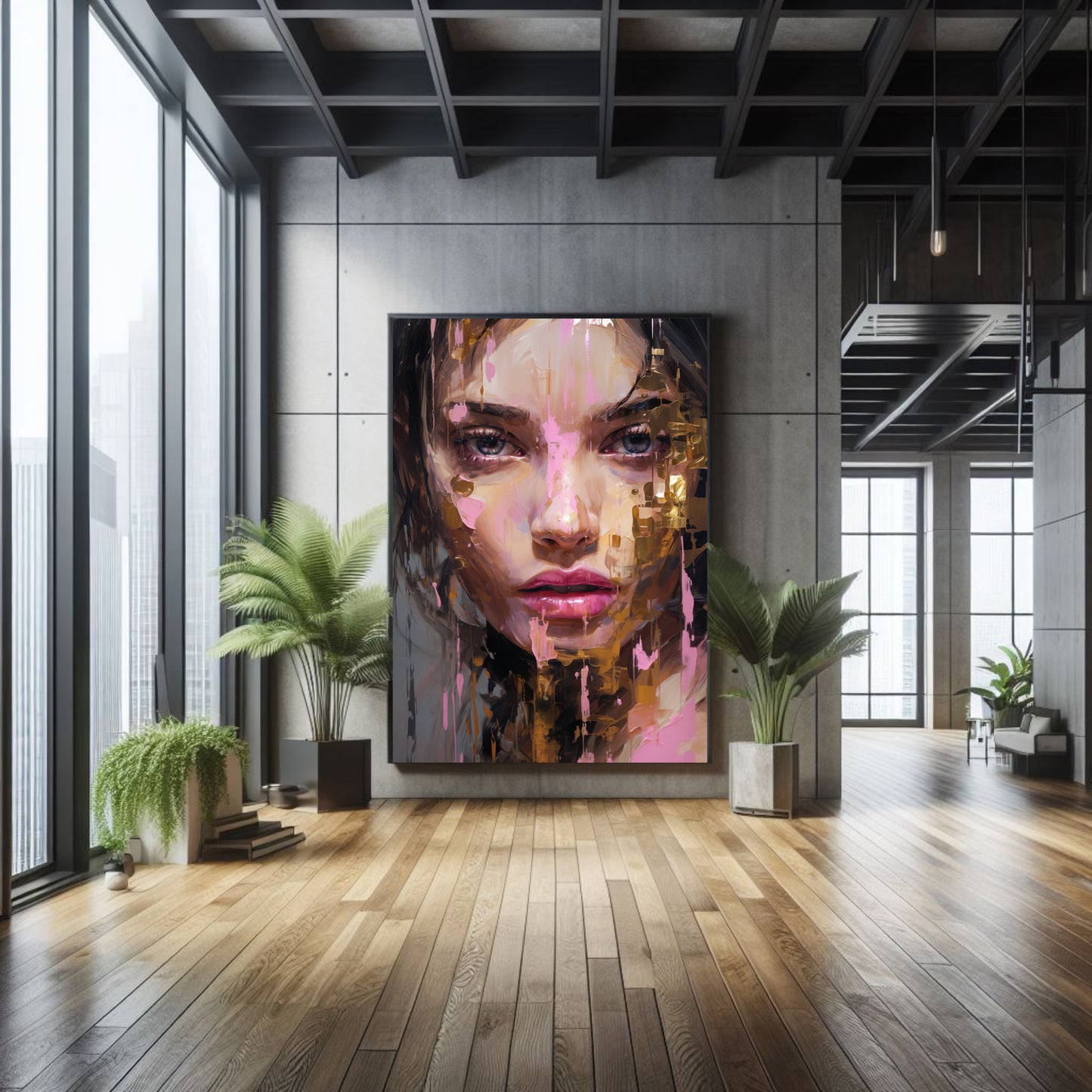 Abstract Portrait Canvas