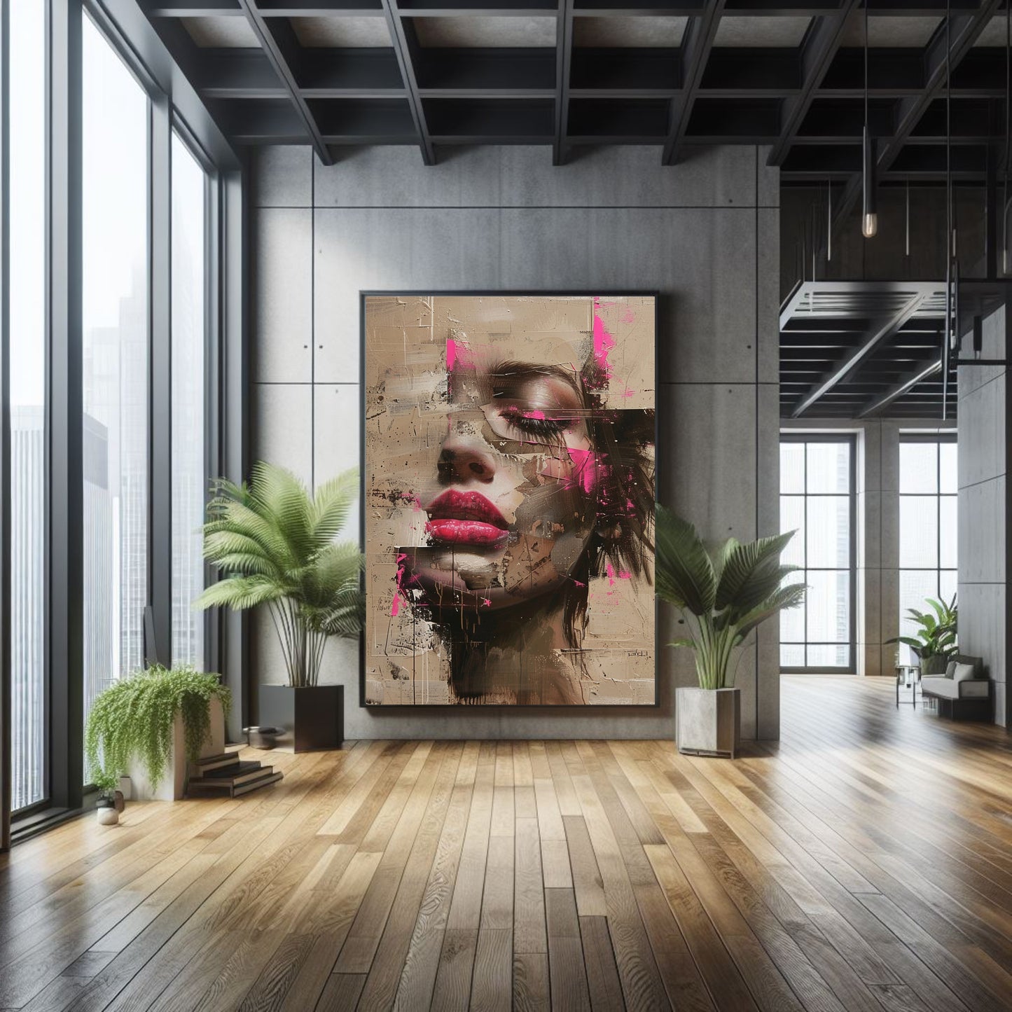 Abstract Portrait Canvas