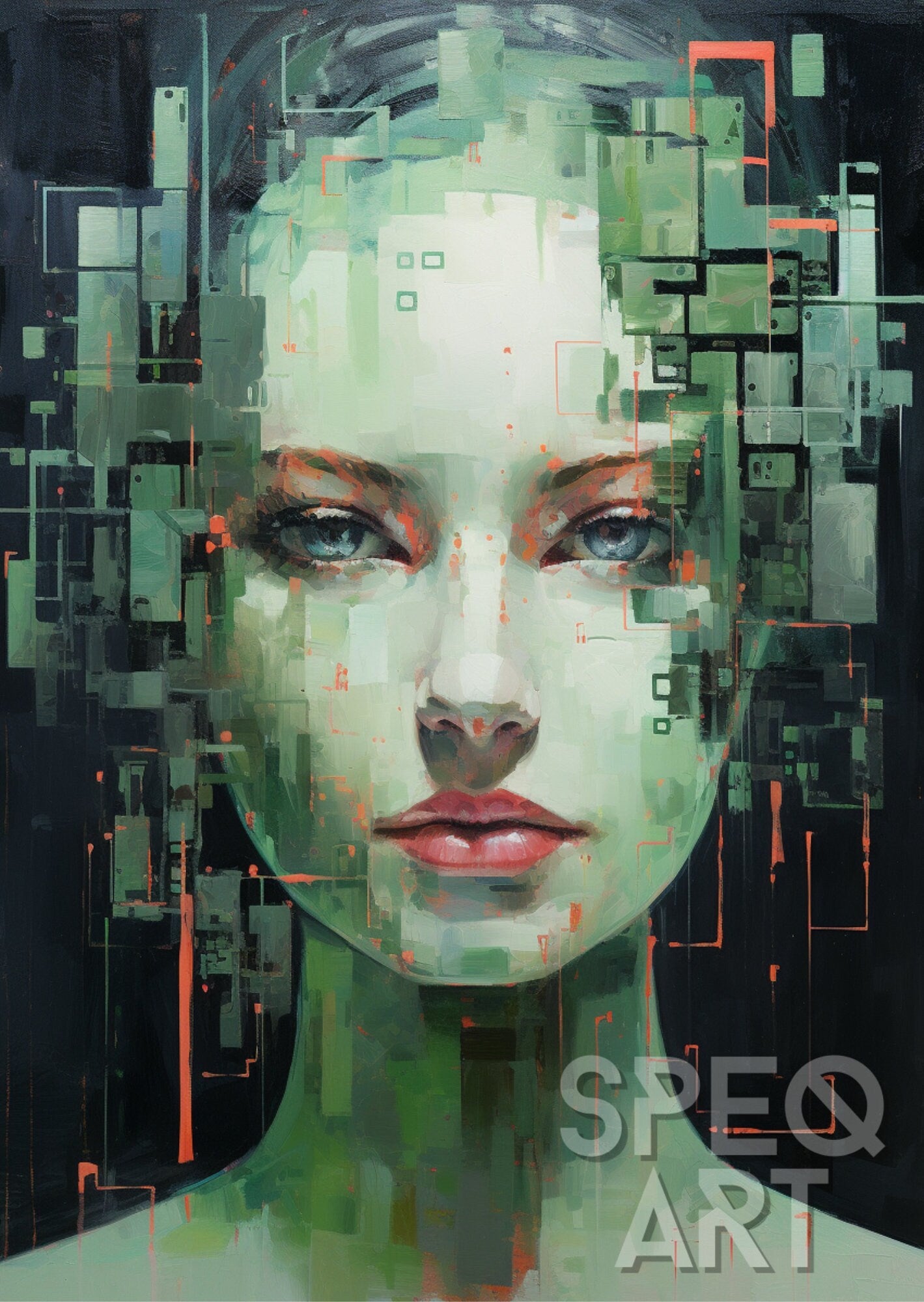 Abstract Portrait: Digital Download