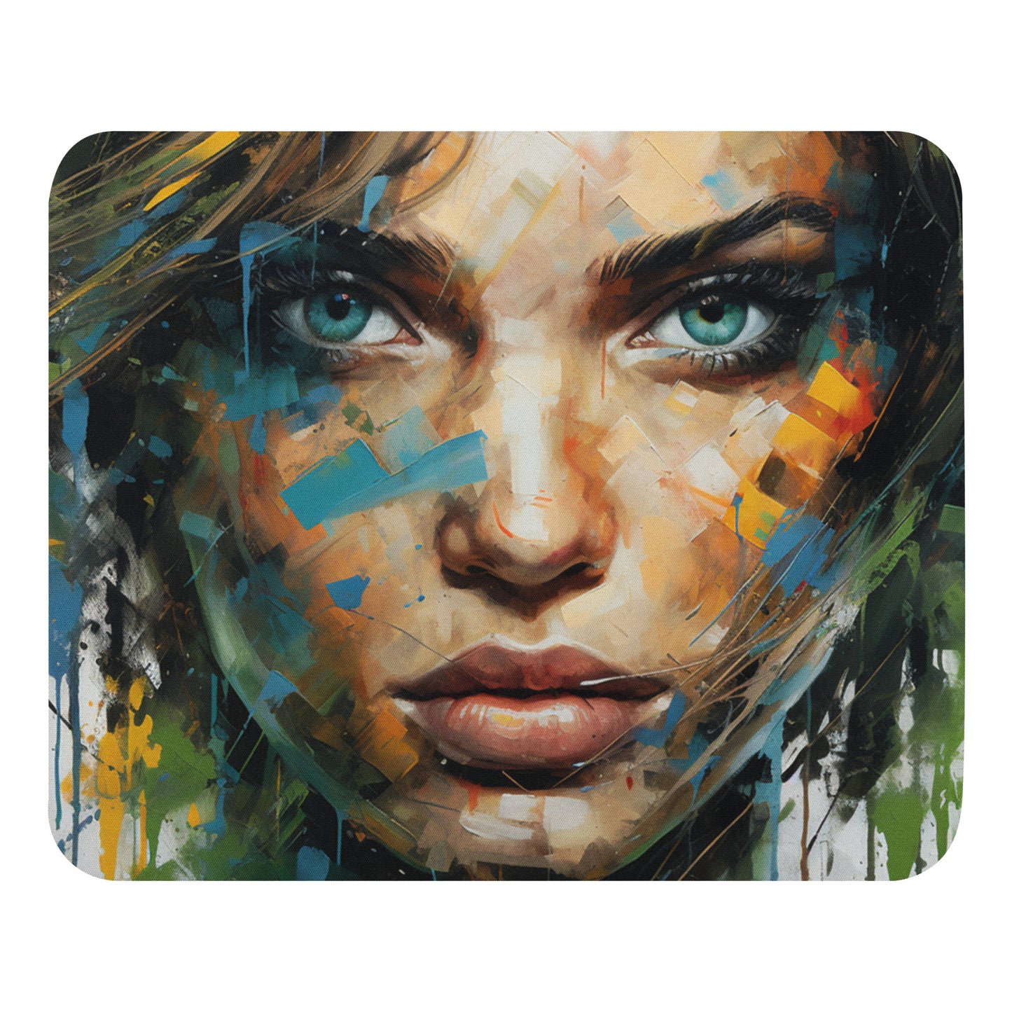 Abstract Portrait Mouse Pad