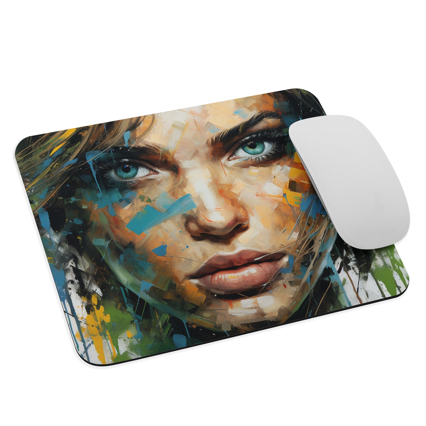 Abstract Portrait Mouse Pad