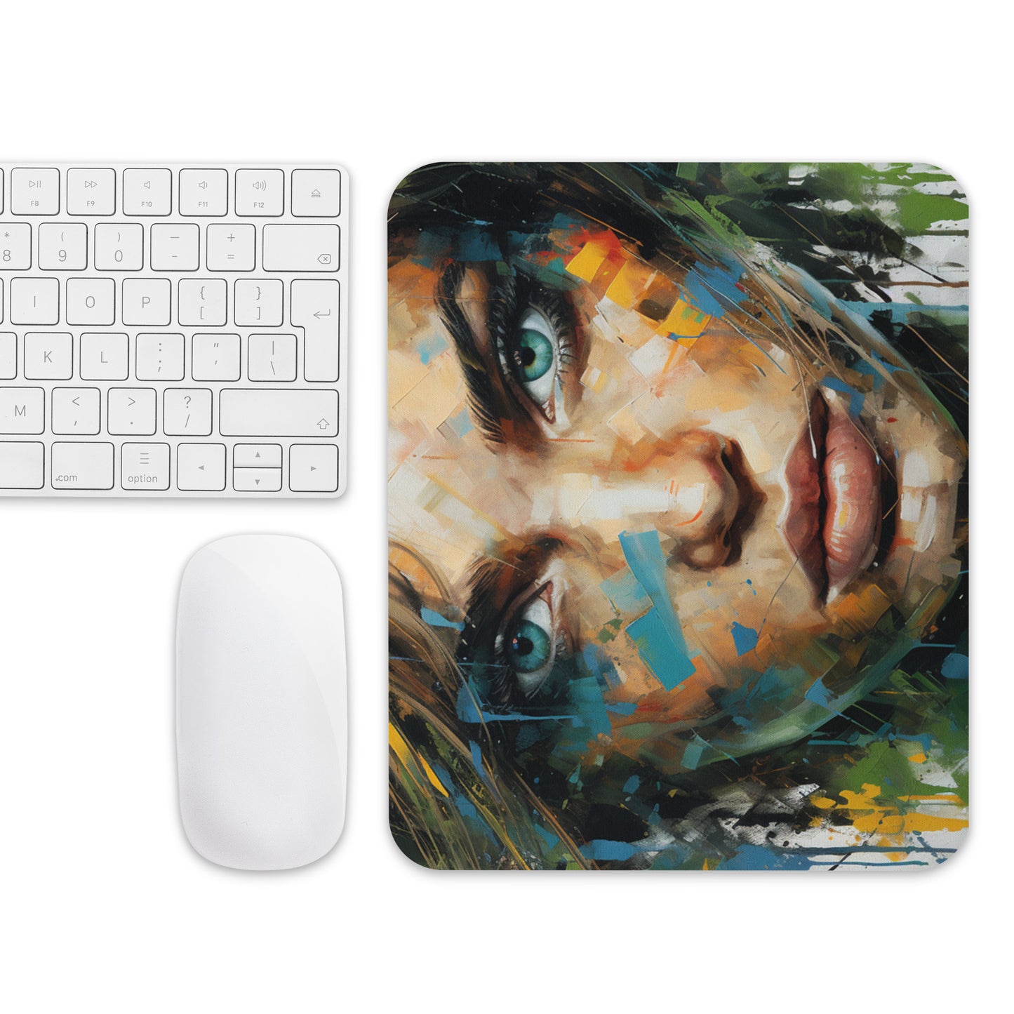 Abstract Portrait Mouse Pad