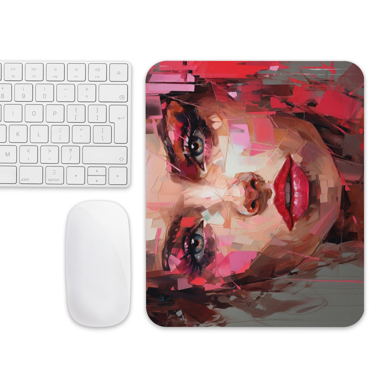 Abstract Portrait Mouse Pad